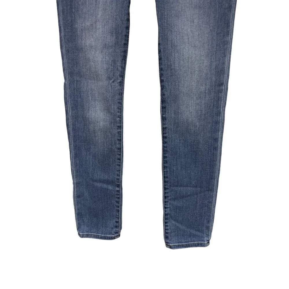 Madewell 9" Mid-Rise Skinny Denim Blue Jeans Women's Size 24 - Picture 2 of 12